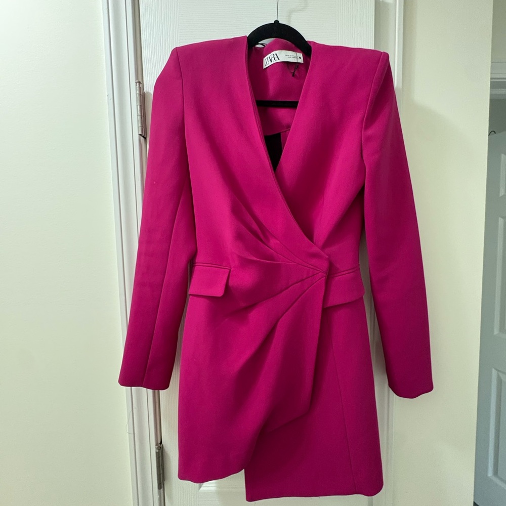 Zara Fuchsia Blazer Dress